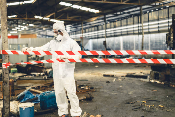Professional Biohazard technician working in Roseville, MN